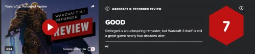 IGN评测《魔兽争霸3: 重制版》 游戏还不错 20年后依然伟大(2)