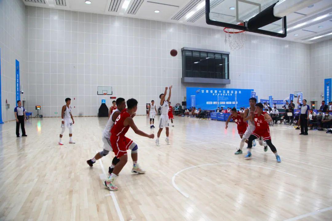 甘肃省第十五届运动会青少年组篮球（青年组）比赛第四天赛况(10)