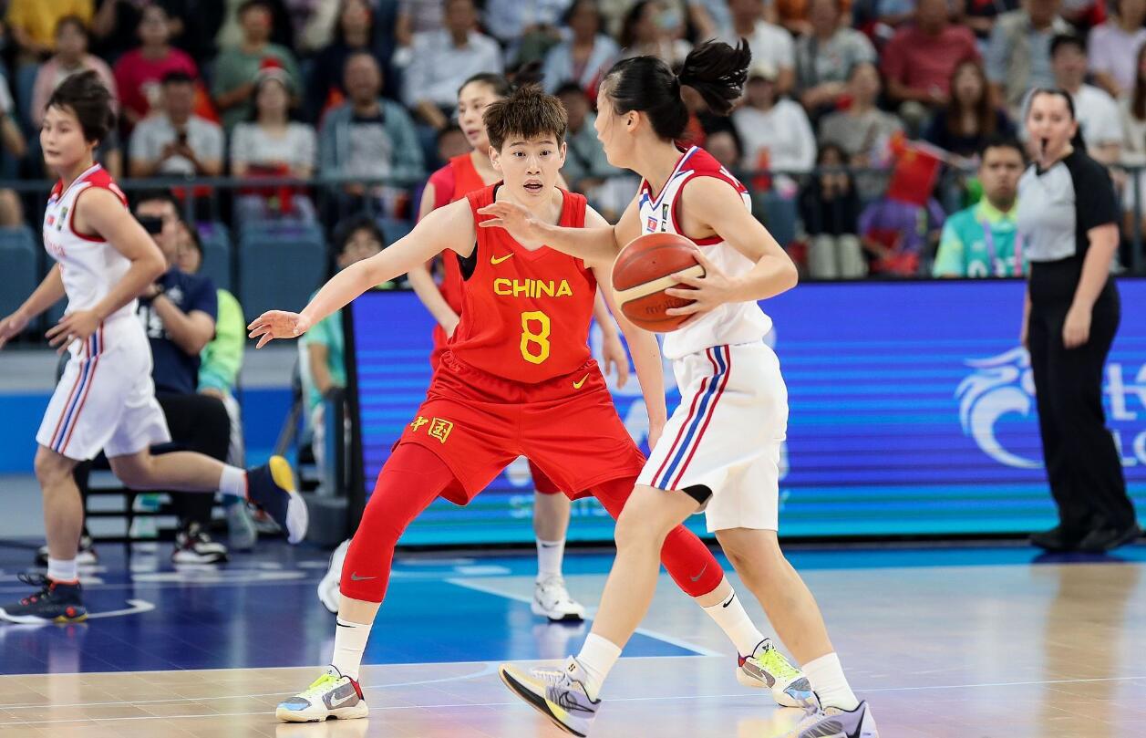 亚运女篮56分大胜进决赛，金维娜弹无虚发，朝鲜女篮5人拼全场(4)