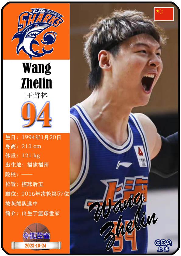 球星卡（CBA）：22~23赛季篮板榜TOP5，王哲林第二(2)