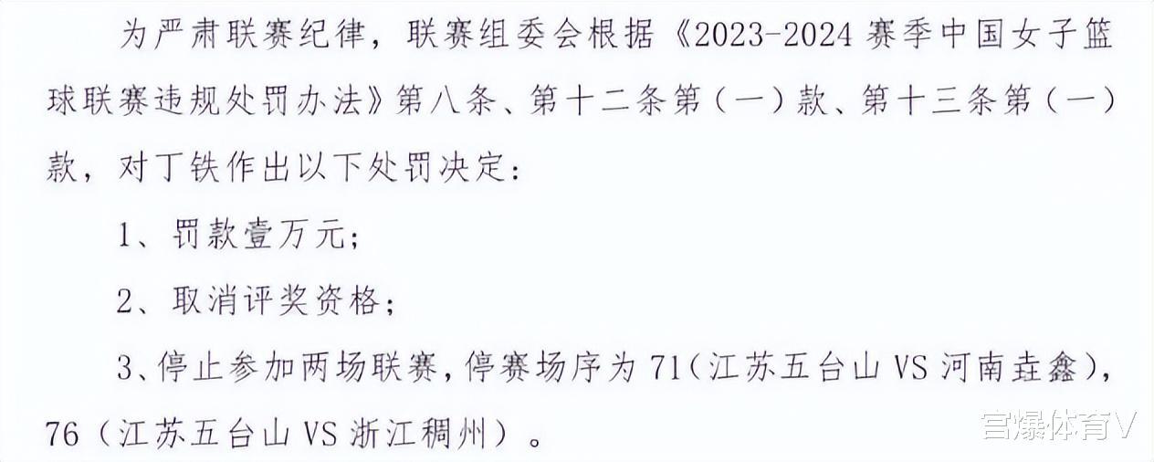 中国篮协正式官宣！江苏名帅被重罚，禁赛两场，罚款一万(3)