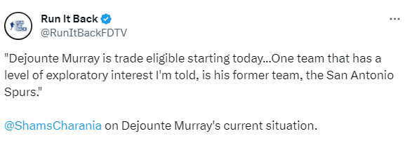 穆雷正式可被交易：湖人将参与交易谈判 马刺有意+猛龙或用西卡换他(2)
