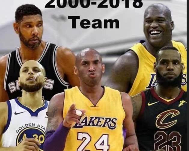 奥胖，邓肯，科比，库里，詹姆斯，谁是NBA新世纪后第一人？(1)