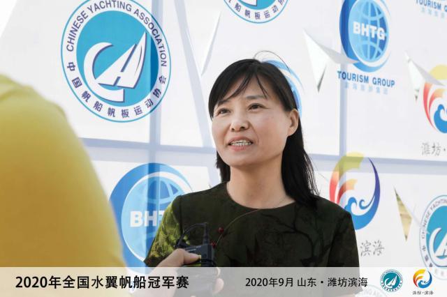 全国水翼帆船冠军赛开赛 潍坊滨海展“帆船+”概念(4)