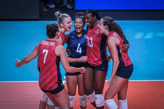 国家女排联赛比利时涉险夺第3胜 美国3-1逆转泰国