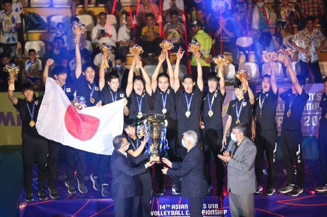 U18男排亚锦赛日本实现3连冠 中国第5无缘世少赛