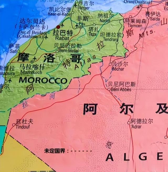 谁才是西北非霸主？摩洛哥与阿尔及利亚，为何有90%边境未划定？(4)