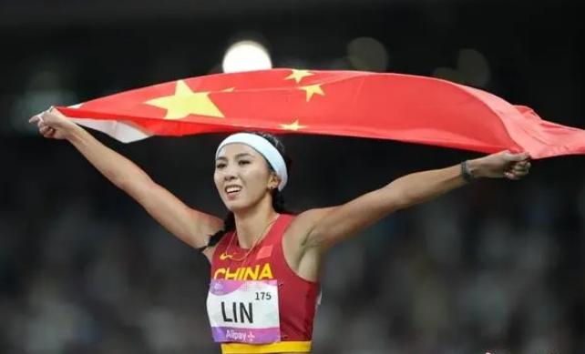 杭州第19届亚运会100米栏冠军林雨薇(1)