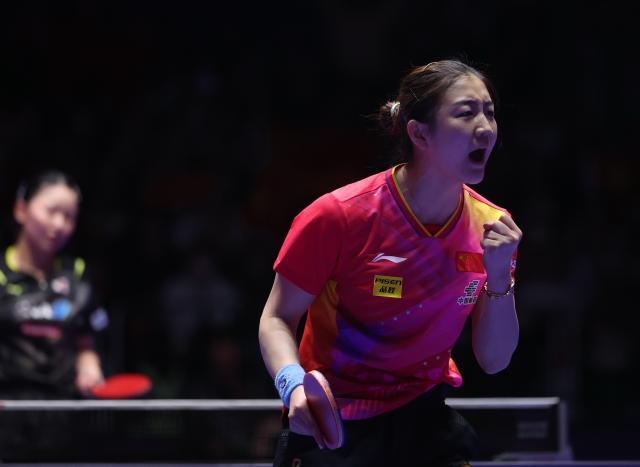 险胜！中国女乒3比2日本 豪取世乒赛女团六连冠(3)