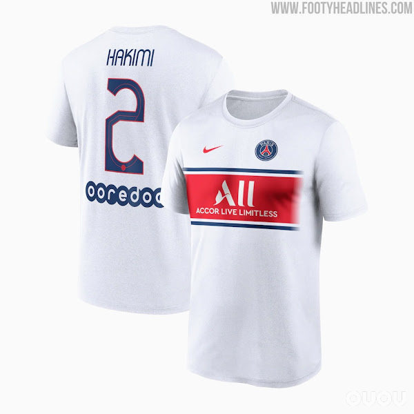​耐克巴黎圣日尔曼21-22赛季球迷球衣发布(4)