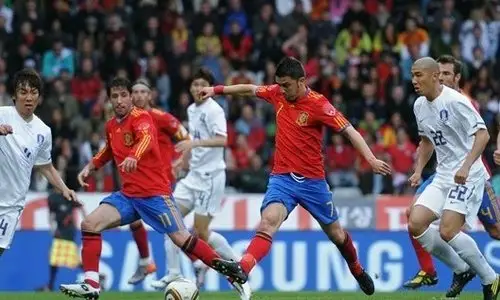 世界杯热身赛-西班牙3-1胜约旦 法蒂破门 加维建功(1)