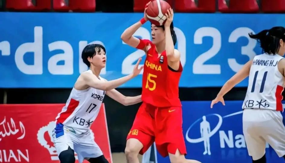 U16女篮亚洲杯，中国队没进入前四，在与韩国队争夺5、6名比赛中，又以21分的差