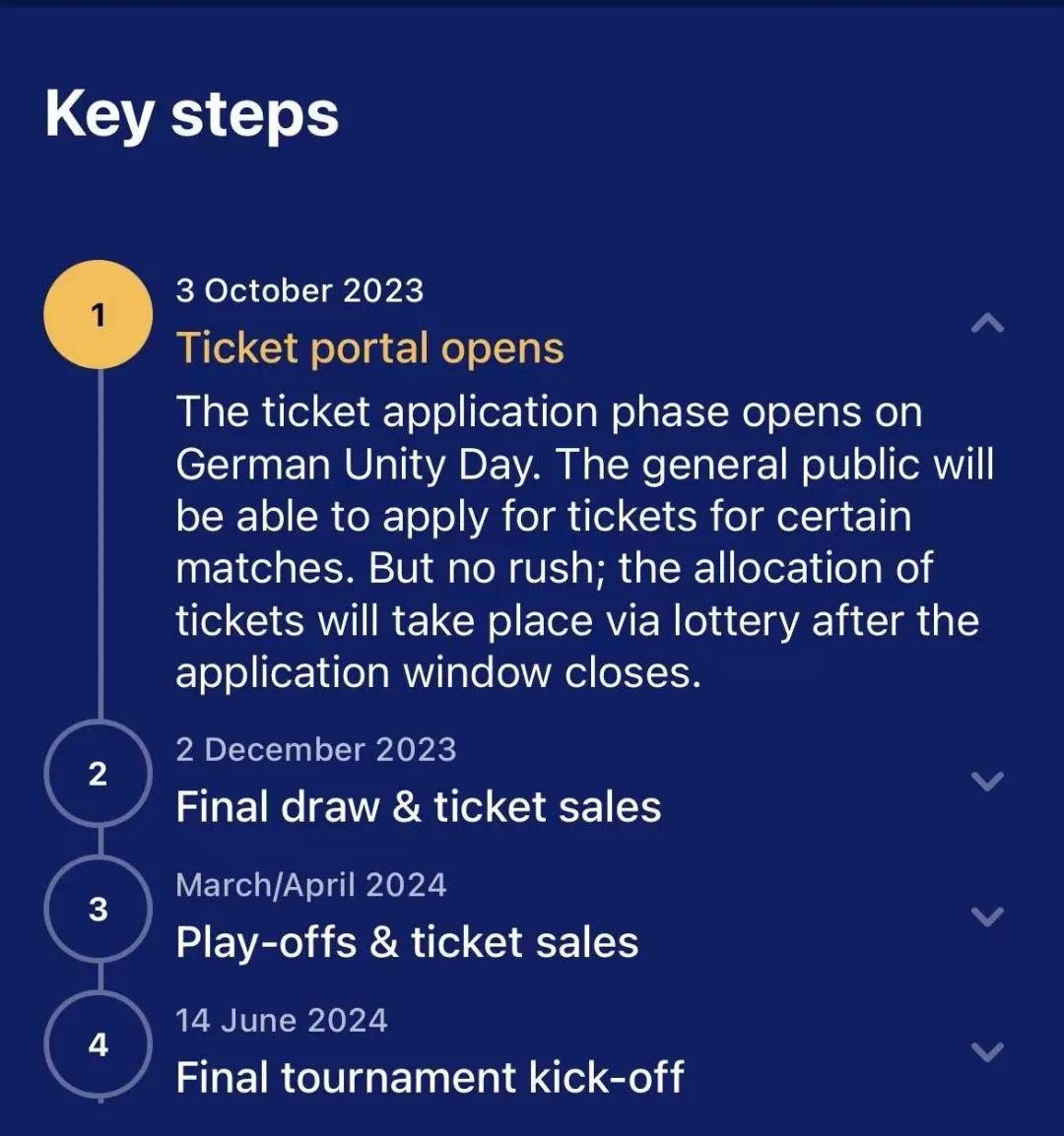 2024德国欧洲杯球票销售10月3日启动，三阶段销售所有球票(2)