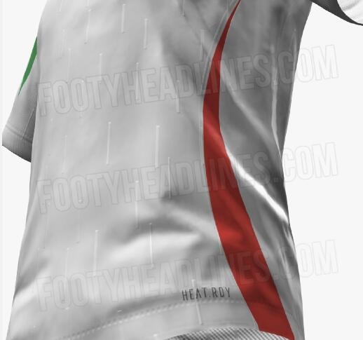 意大利新款客场球衣谍照：大量暗纹，绿白红国旗配色(3)