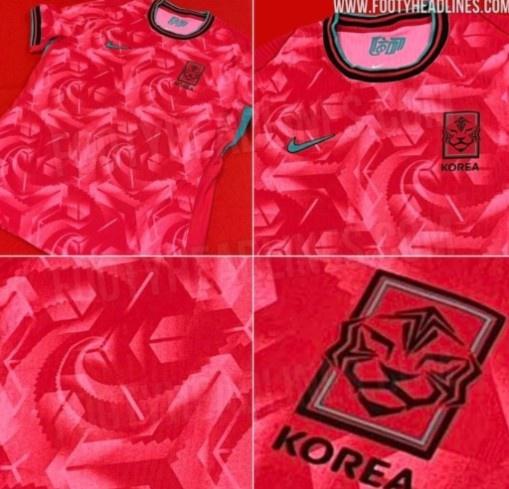 韩国队新款主场球衣谍照：抽象风图案，灵感来自太极(3)