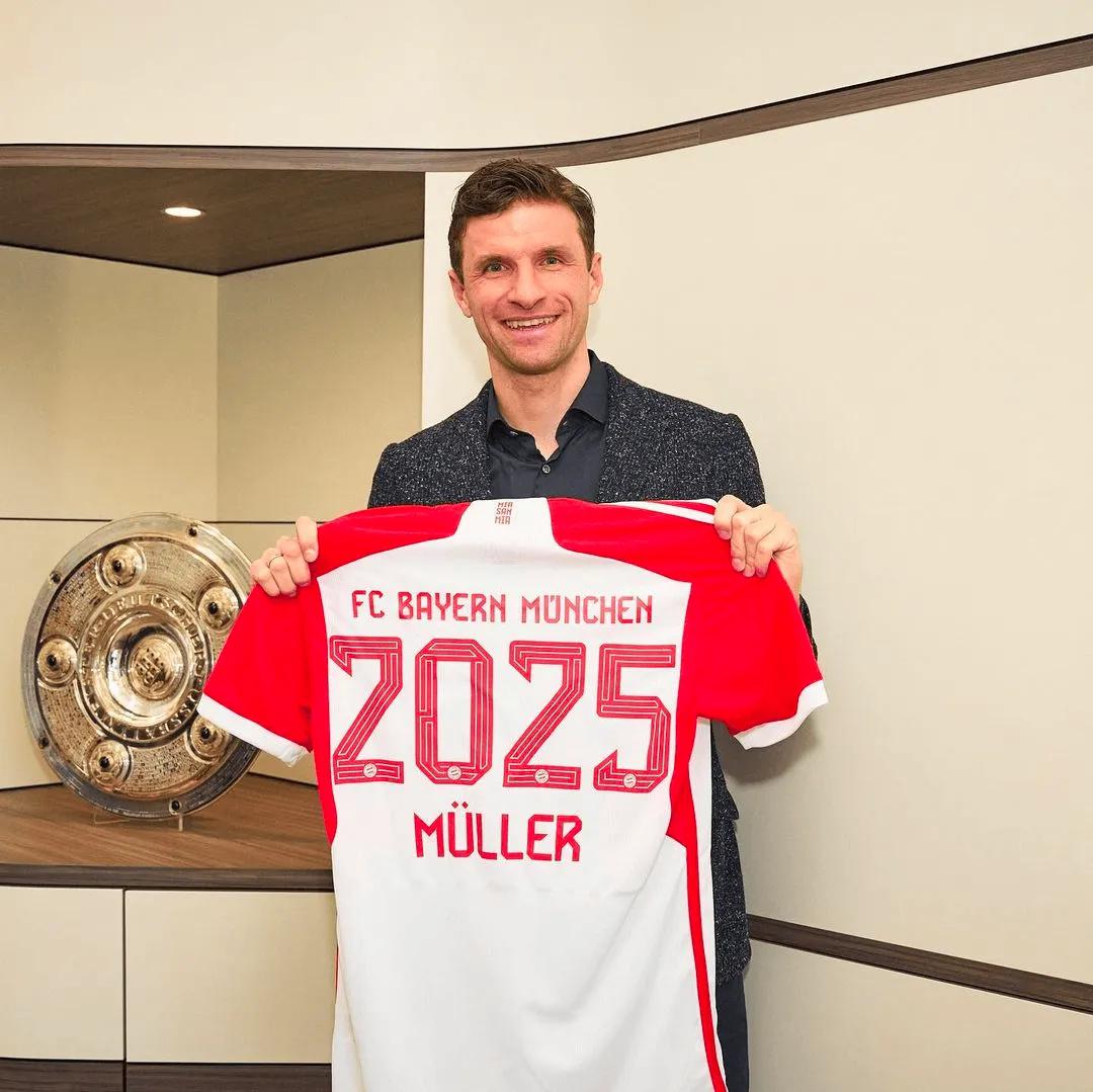 传奇球员托马斯-穆勒再度续约，拜仁慕尼黑期待更多辉煌
