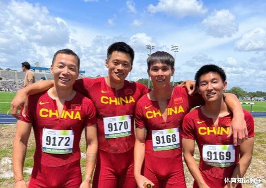 38秒28强势夺冠！中国百米接力创造新历史，网友：巴黎奥运冲金(2)
