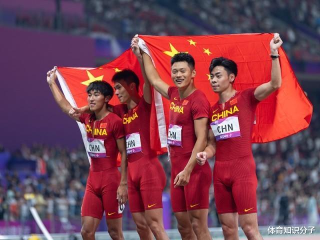 38秒28强势夺冠！中国百米接力创造新历史，网友：巴黎奥运冲金(4)