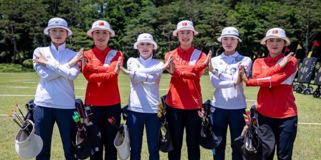 中国夺世界杯反曲弓女子团体冠军